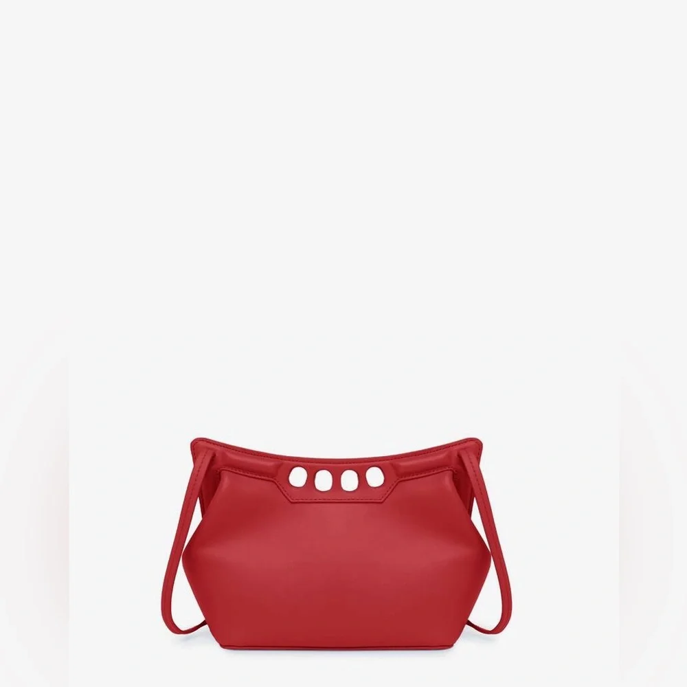 Alexander McQueen Women's The Peak Bag Mini in Welsh Red - Picture 4 of 11